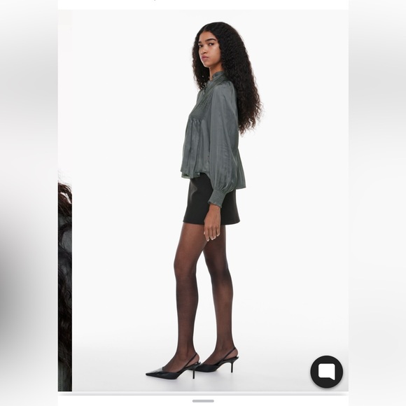 🐨 ARITZIA WILFRED MILOU BLOUSE IN COAL GREY - size XS 🐨 - Picture 3 of 9